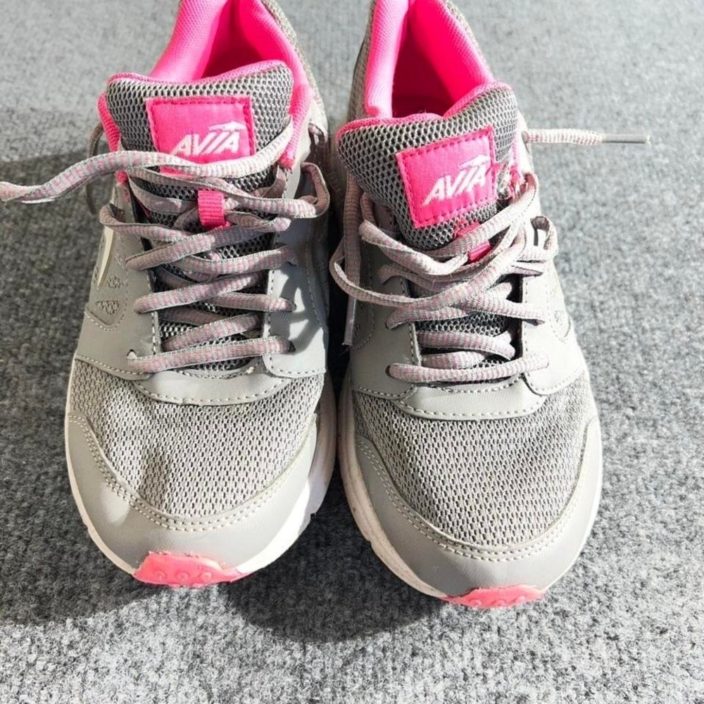 Avia Respon-Gel Womens 7.5 Running Shoes Gray Pink Athletic Sneakers WMAI46ES011
